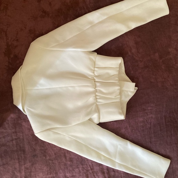 House of CB White Corset Blazer Crop Suit Small - Picture 8 of 9